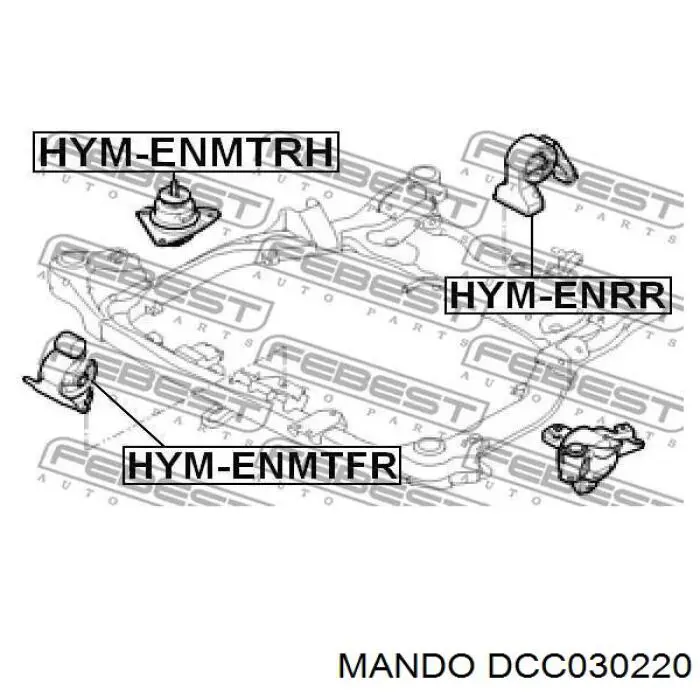 Compre 1011ACAAB0 PH Coxim (suporte) direito de motor
