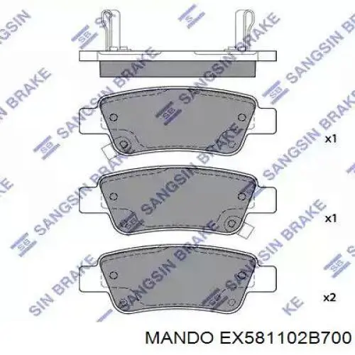 Compre EX581102B700 Mando Suporte do freio dianteiro esquerdo