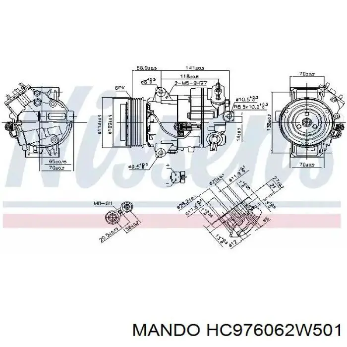 Radiador de aparelho de ar condicionado Mando HC976062W501 preço, a partir de 117,48 USD
