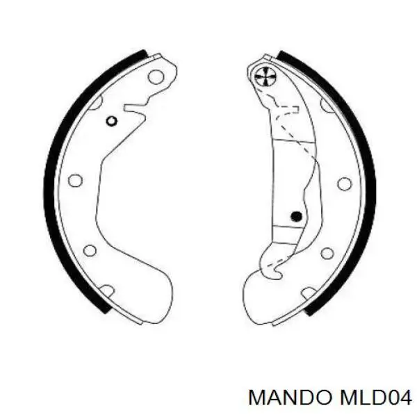 Sapatas do freio traseiras de tambor Mando MLD04 preço, a partir de 37,45 USD