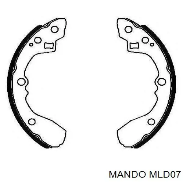 Sapatas do freio traseiras de tambor Mando MLD07 preço, a partir de 27,31 USD