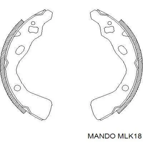 Sapatas do freio traseiras de tambor Mando MLK18 preço, a partir de 28,05 USD