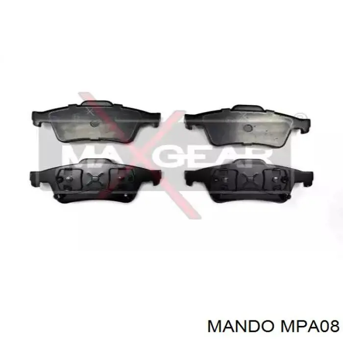 Compre MPA08 Mando Sapatas do freio traseiras de disco