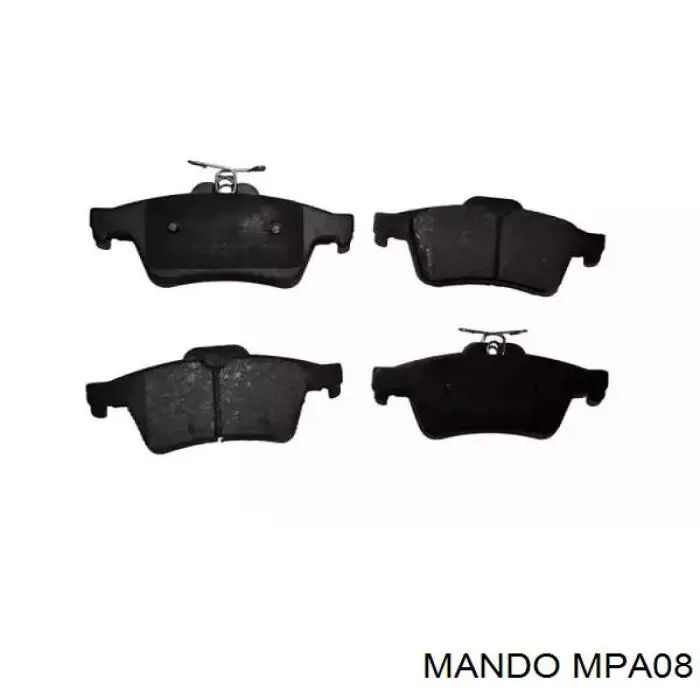 Sapatas do freio traseiras de disco MPA08 Mando