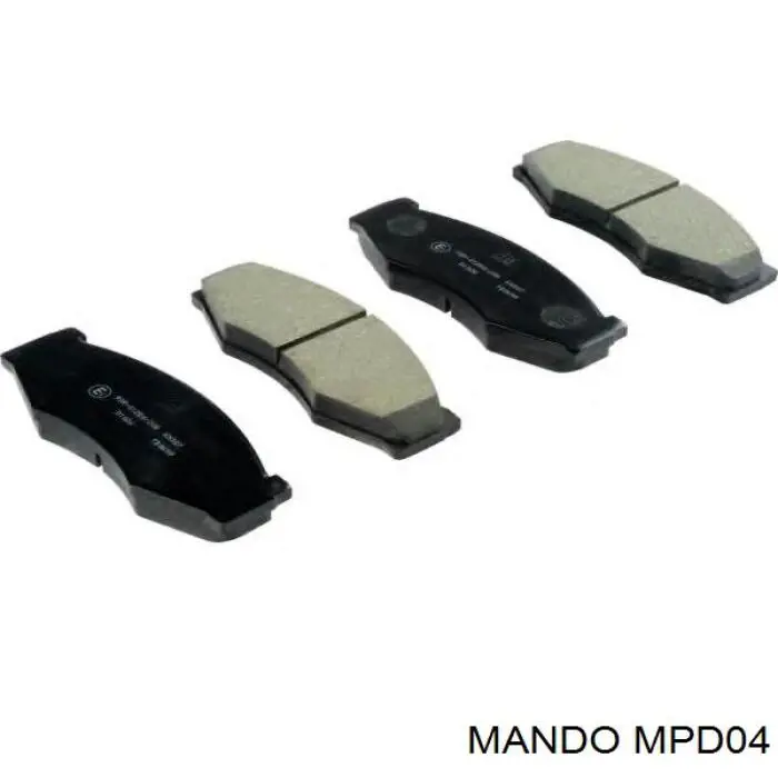 Sapatas do freio dianteiras de disco Mando MPD04 preço, a partir de 24,14 USD
