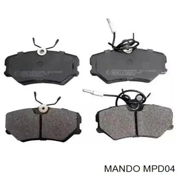 MPD04 Mando Sapatas do freio dianteiras de disco