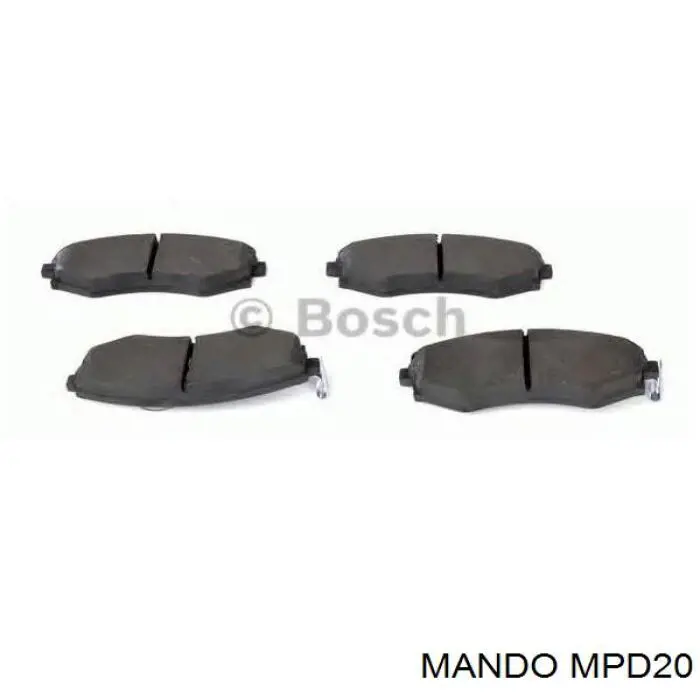 Sapatas do freio dianteiras de disco MPD20 Mando