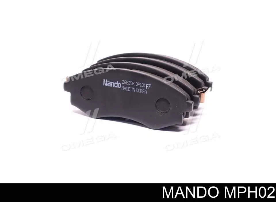 MPH02 Mando Sapatas do freio dianteiras de disco