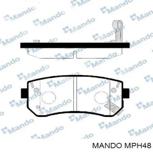 Compre MPH48 Mando Sapatas do freio dianteiras de disco