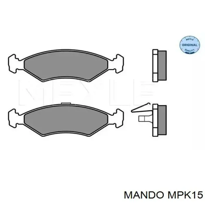 Sapatas do freio traseiras de disco MPK15 Mando