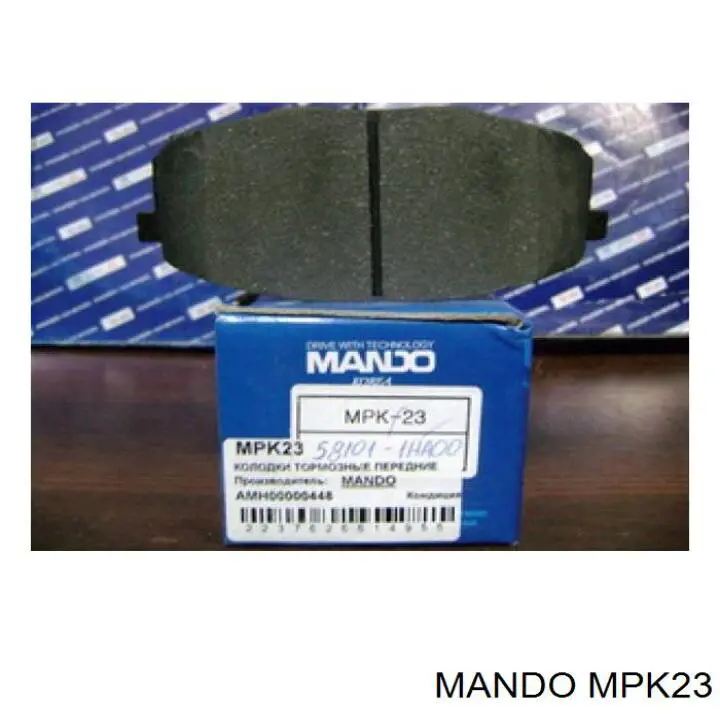Sapatas do freio dianteiras de disco MPK23 Mando