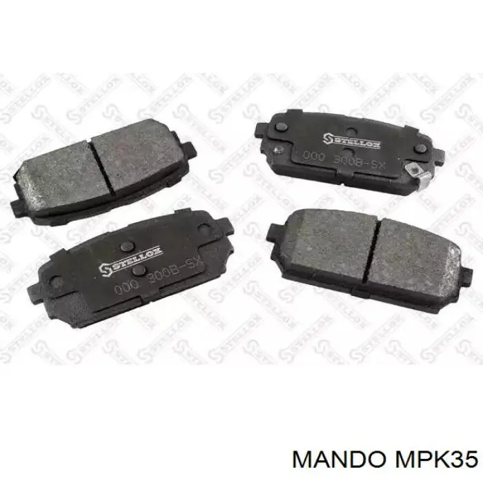 MPK35 Mando Sapatas do freio traseiras de disco