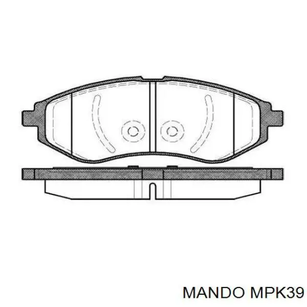 Compre MPK39 Mando Sapatas do freio dianteiras de disco