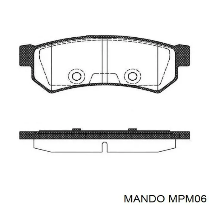 Sapatas do freio dianteiras de disco Mando MPM06 preço, a partir de 27,19 USD