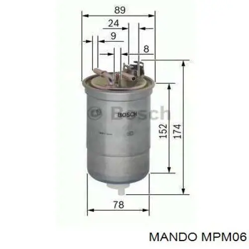 MPM06 Mando Sapatas do freio dianteiras de disco