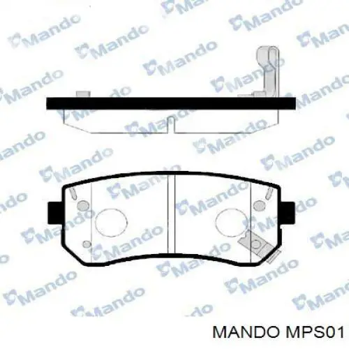 Sapatas do freio dianteiras de disco Mando MPS01 preço, a partir de 30,49 USD