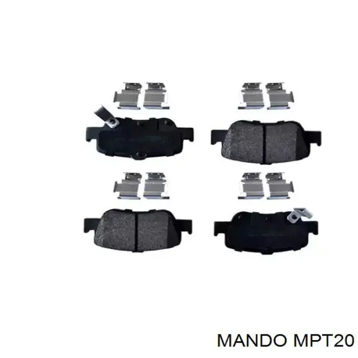 Sapatas do freio traseiras de disco Mando MPT20 preço, a partir de 19,35 USD