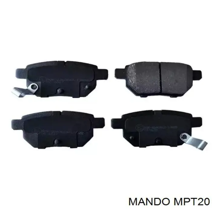 Sapatas do freio traseiras de disco Mando MPT20