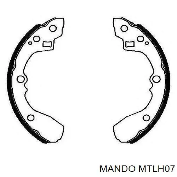 Sapatas do freio traseiras de tambor 5830545A41 Hyundai/Kia