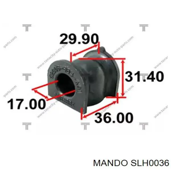 SLH0036 Mando Montante esquerdo de estabilizador dianteiro