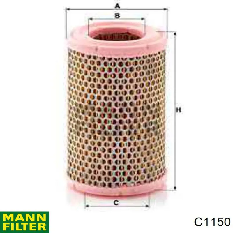 Filtro de ar Mann-Filter C1150 preço, a partir de 8,48 USD
