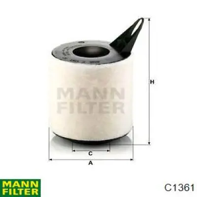 Filtro de ar Mann-Filter C1361 preço, a partir de 13,25 USD