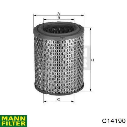 Filtro de ar Mann-Filter C14190 preço, a partir de 42,33 USD
