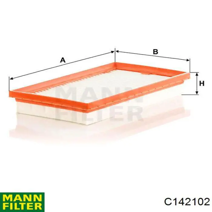 Compre C142102 Mann-Filter Filtro de ar