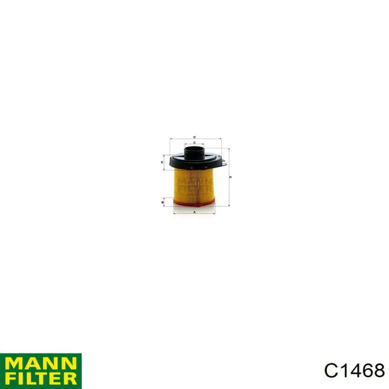 Filtro de ar Mann-Filter C1468 preço, a partir de 7,10 USD