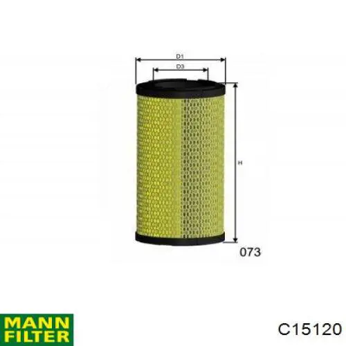 Filtro de ar Mann-Filter C15120 preço, a partir de 19,35 USD