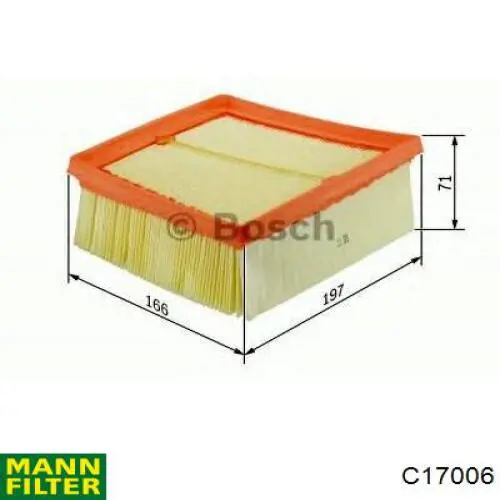 Compre C17006 Mann-Filter Filtro de ar