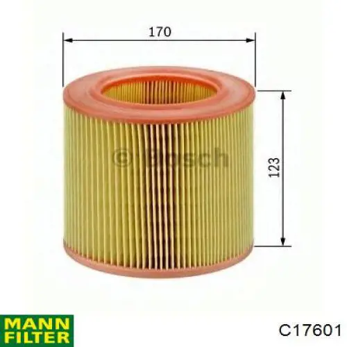Compre C17601 Mann-Filter Filtro de ar