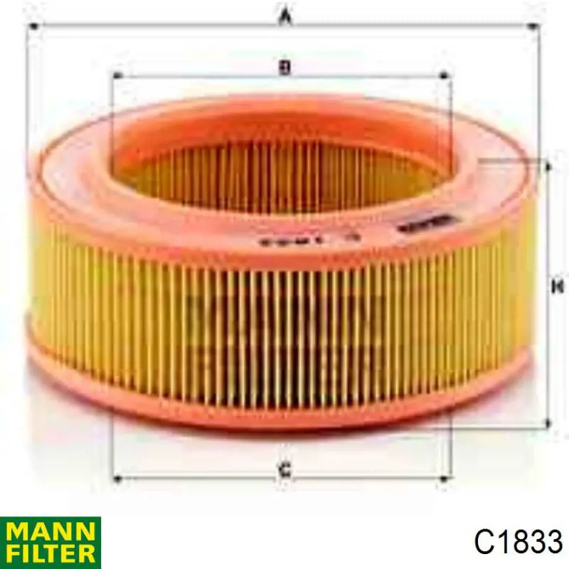 Filtro de ar Mann-Filter C1833 preço, a partir de 5,24 USD