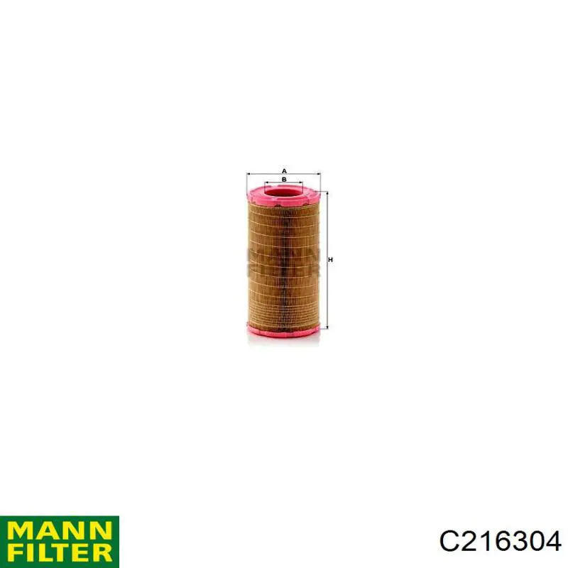 C216304 Mann-Filter Filtro de ar