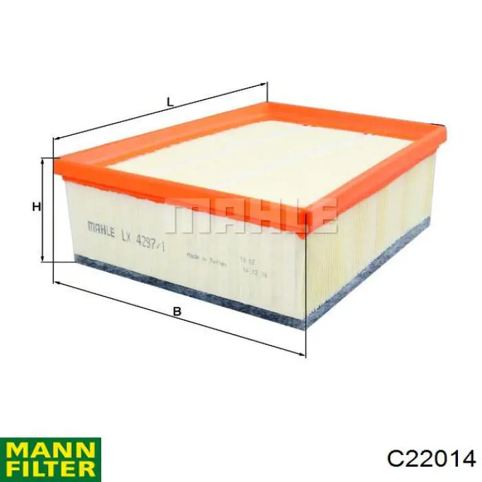 Filtro de ar Mann-Filter C22014 preço, a partir de 11,56 USD