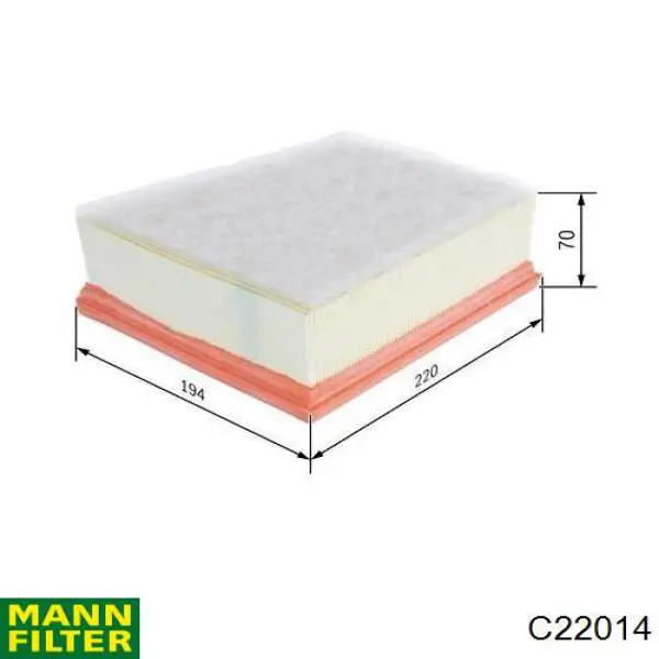 Compre C22014 Mann-Filter Filtro de ar