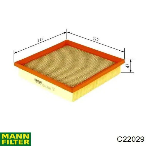 Filtro de ar Mann-Filter C22029 preço, a partir de 16,47 USD