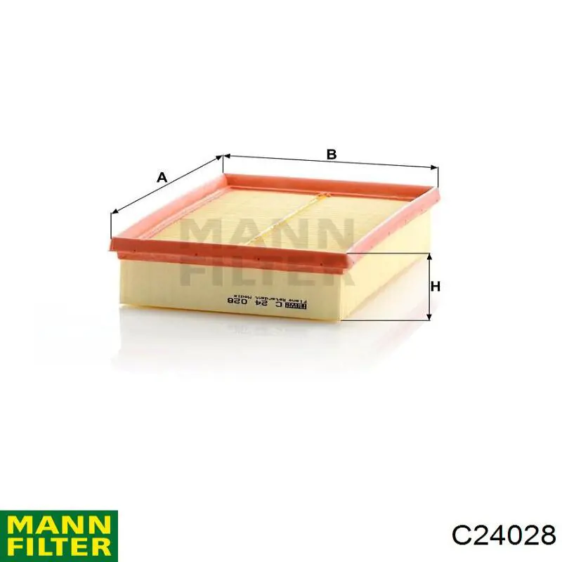 Filtro de ar Mann-Filter C24028 preço, a partir de 11,49 USD