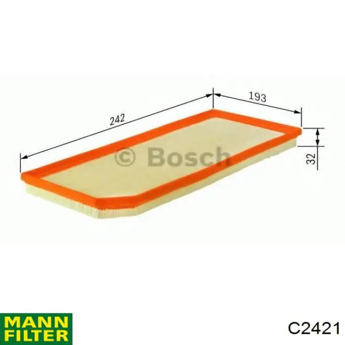 Compre C2421 Mann-Filter Filtro de ar