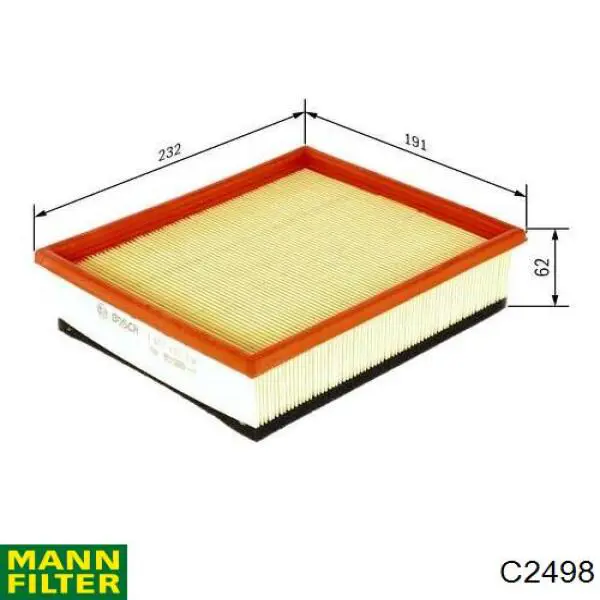 Compre C2498 Mann-Filter Filtro de ar