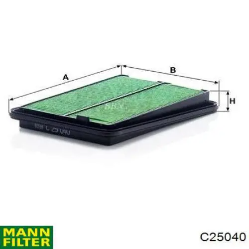 Filtro de ar Mann-Filter C25040 preço, a partir de 11,81 USD