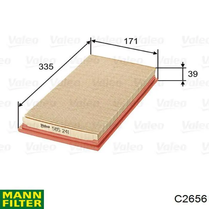 Compre C2656 Mann-Filter Filtro de ar