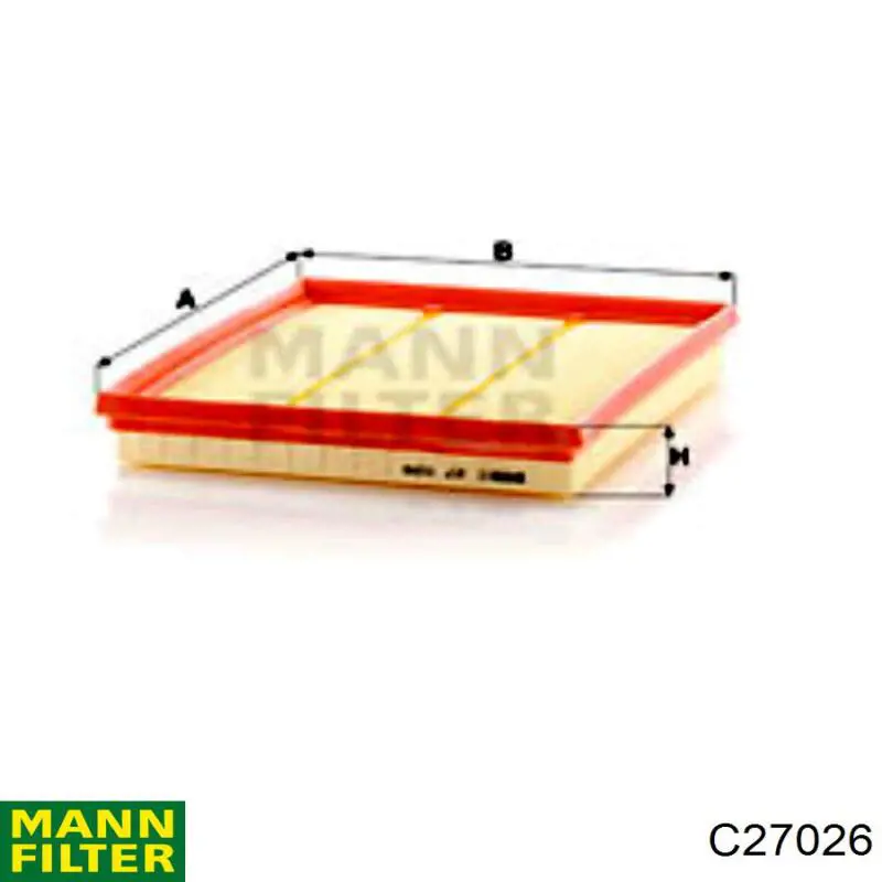 C27026 Mann-Filter Filtro de ar
