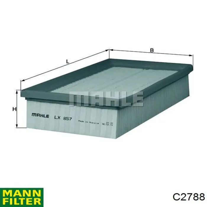 Filtro de ar Mann-Filter C2788 preço, a partir de 7,15 USD