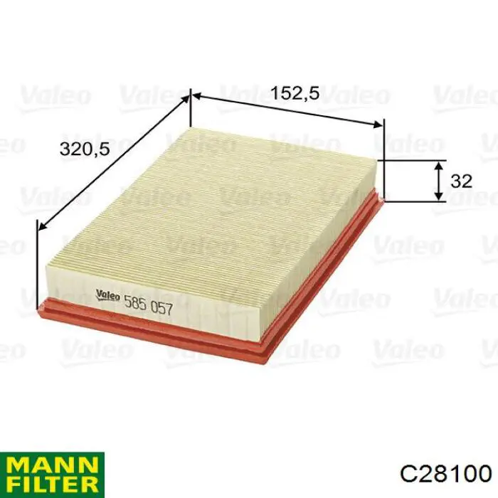 Compre C28100 Mann-Filter Filtro de ar