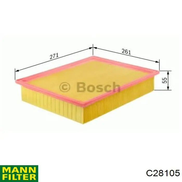 Filtro de ar Mann-Filter C28105 preço, a partir de 9,16 USD