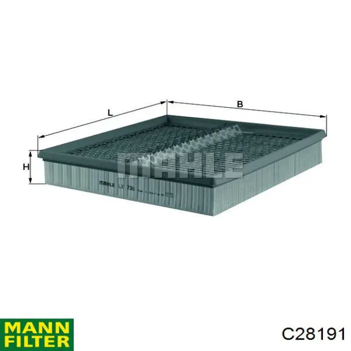 Filtro de ar Mann-Filter C28191 preço, a partir de 22,20 USD