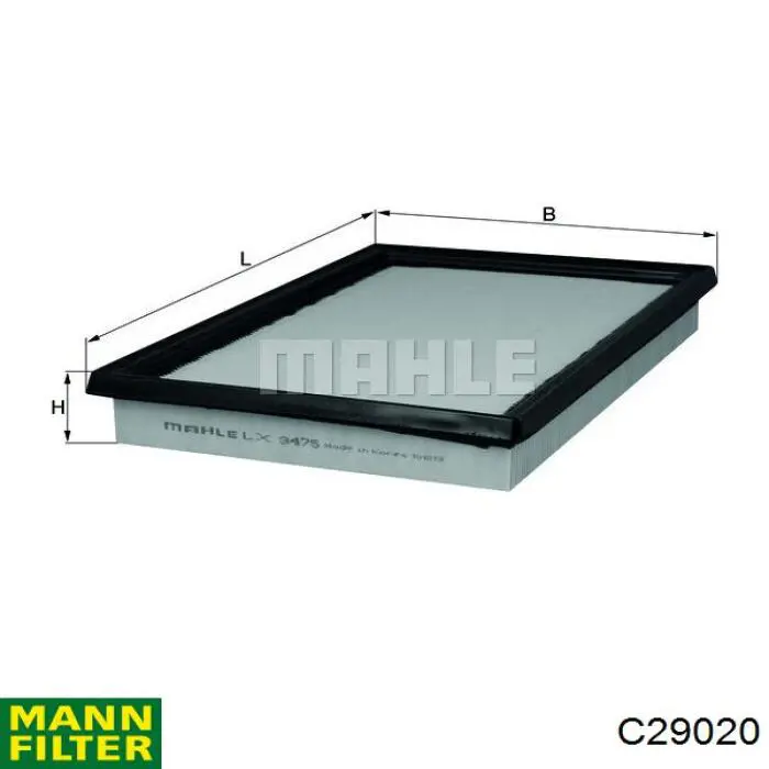 Filtro de ar Mann-Filter C29020 preço, a partir de 16,23 USD