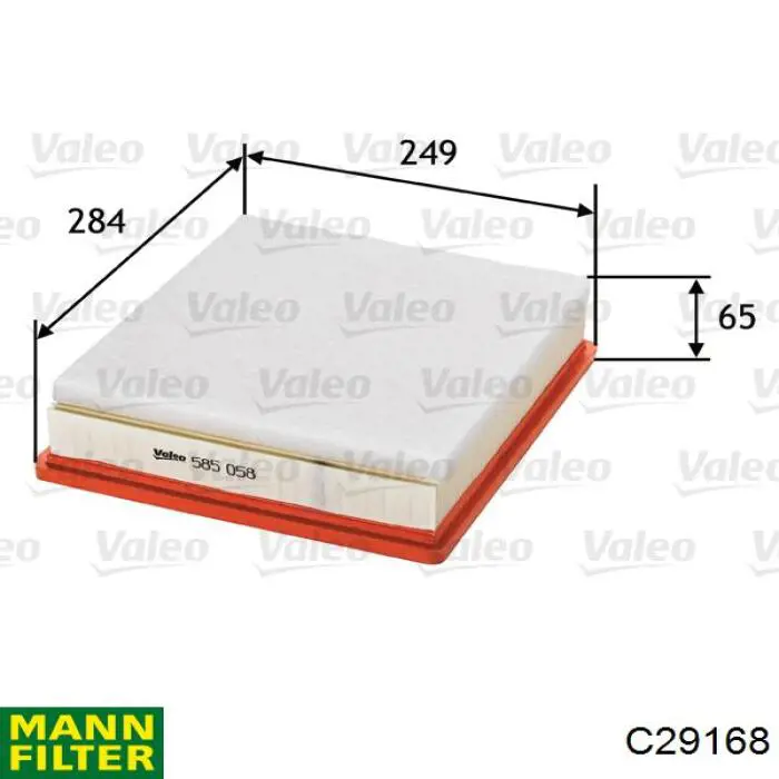 Compre C29168 Mann-Filter Filtro de ar