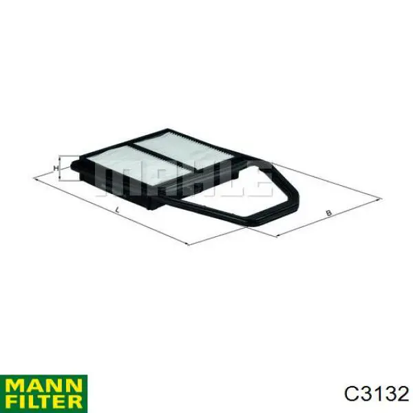 Filtro de ar Mann-Filter C3132 preço, a partir de 16,13 USD